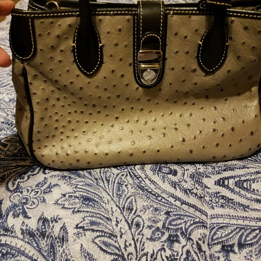 Gray and Black medium Dooney and Bourke tote
